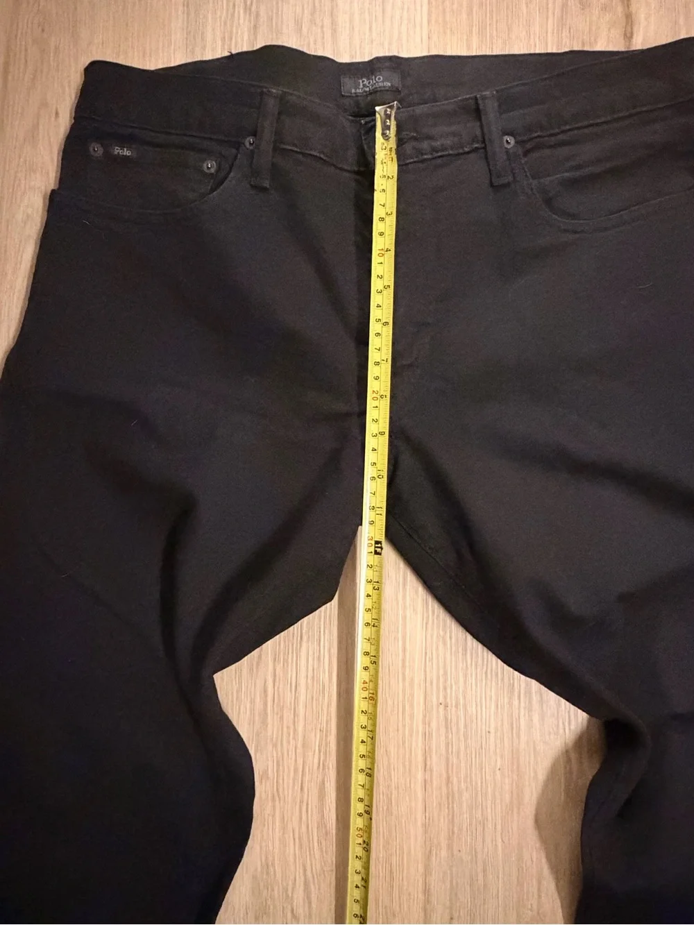 Polo Ralph Lauren Varick Slim Straight Jeans Stretch Cotton Black Men’s 34|32